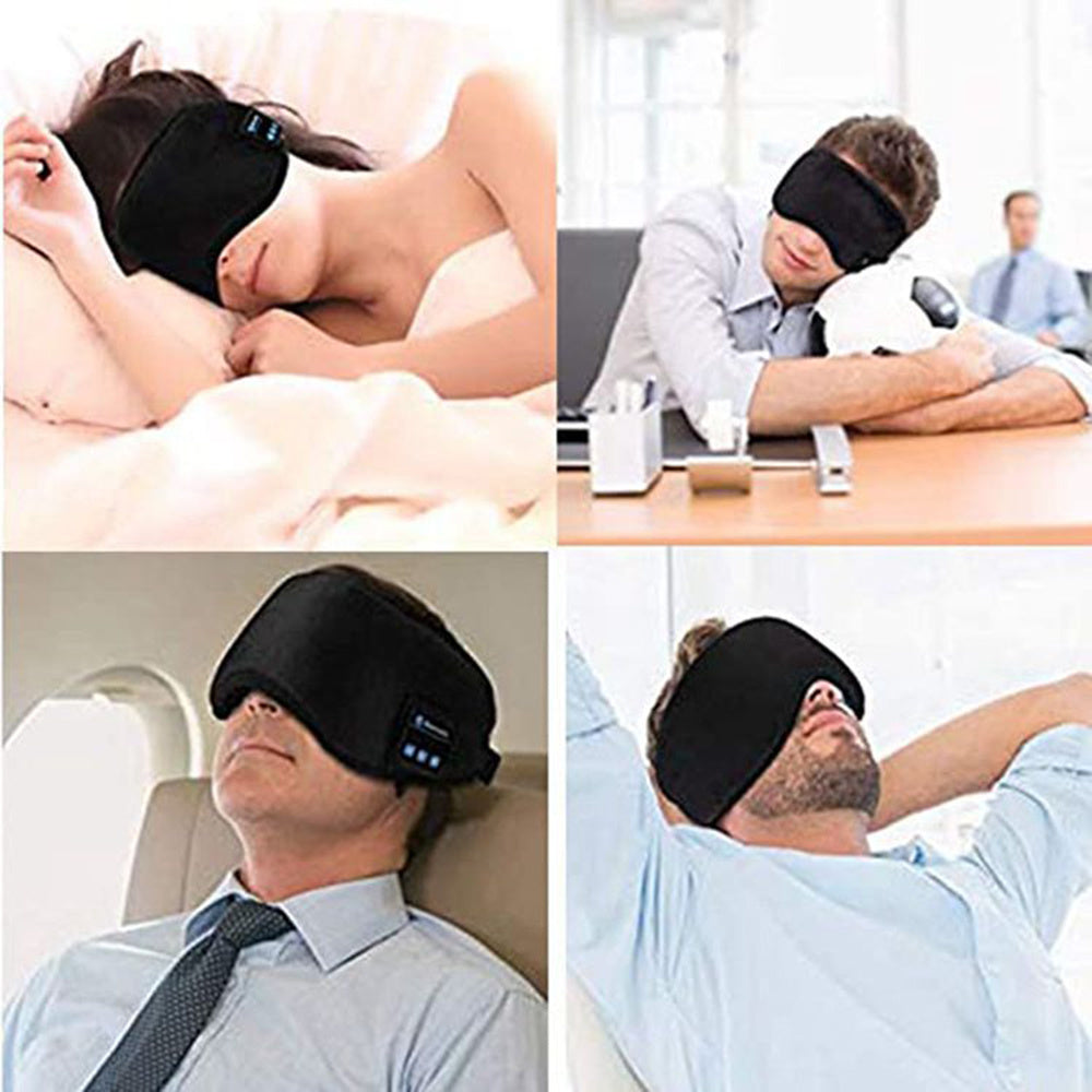 Sleeping Eye Mask Music Player Sports Headband Travel Headset Speakers Wireless Bluetooth 5.0