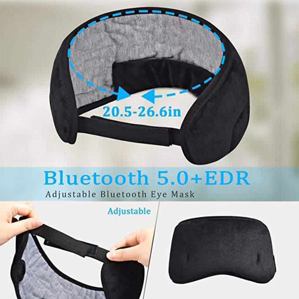 Sleeping Eye Mask Music Player Sports Headband Travel Headset Speakers Wireless Bluetooth 5.0