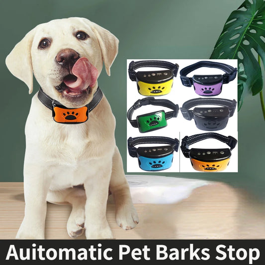 Pet Dog Anti Barking Device USB Electric Ultrasonic Dogs Training Collar Dog Stop Barking Vibration Anti Bark Collar wholesale