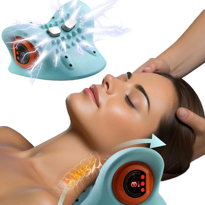 Portable Neck Massager Cervical Spine Relief Portable Neck Head Acupuncture Point Massage Pillow